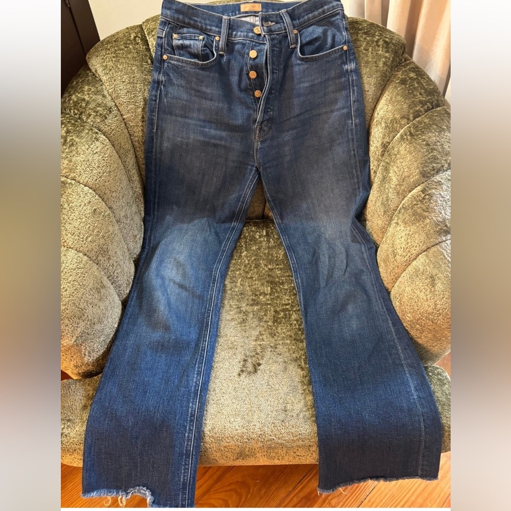 MOTHER Dark Blue Flare Jeans